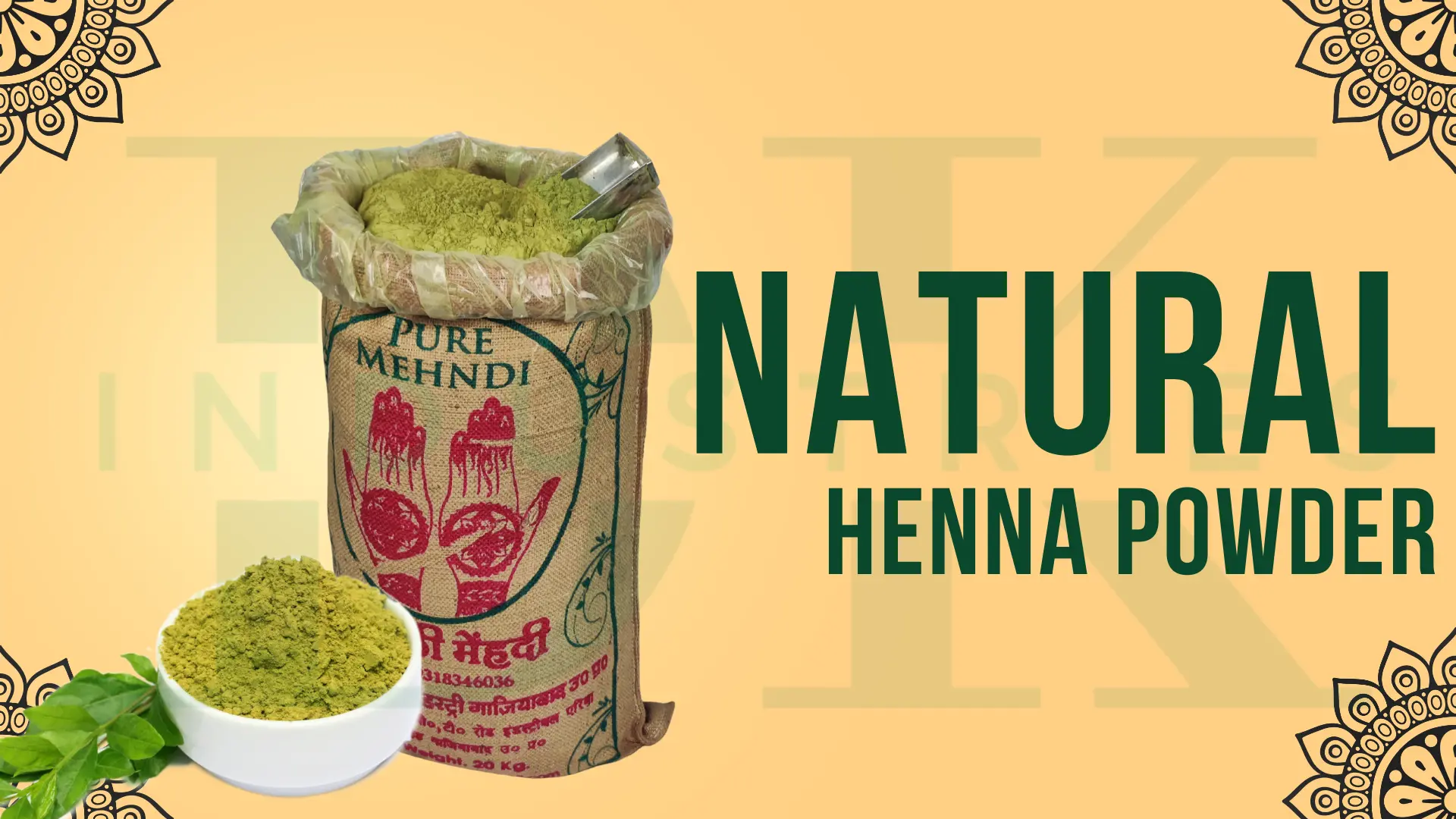 Natural Henna Powder for Hair Care D.K Industries