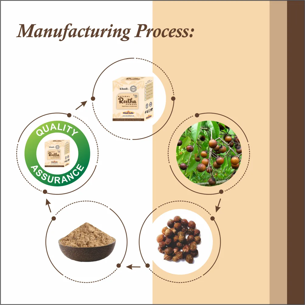 manufacturing process of reetha powder - www.dkihenna.com