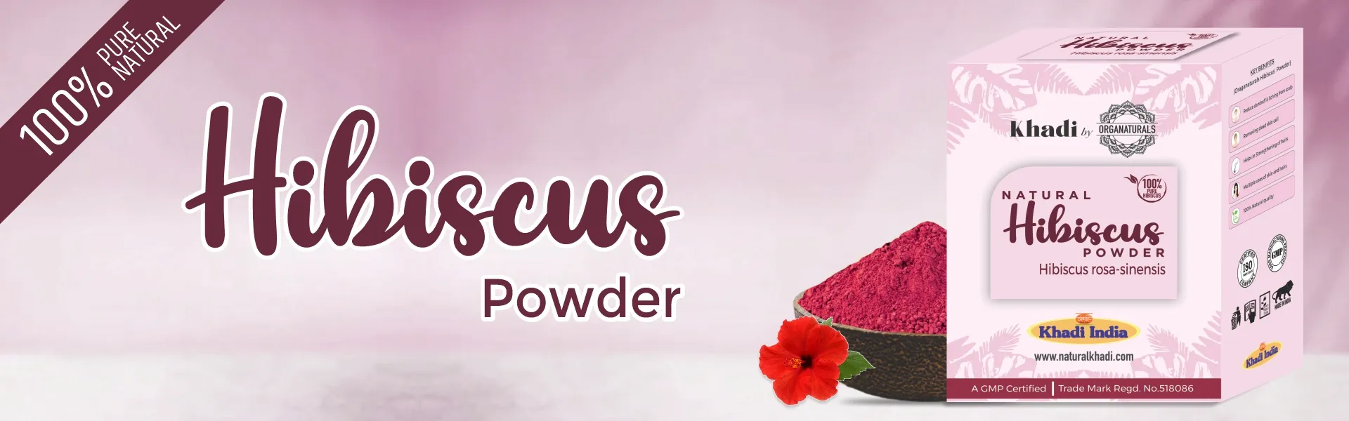 Hibiscus Powder - www.dkihenna.com