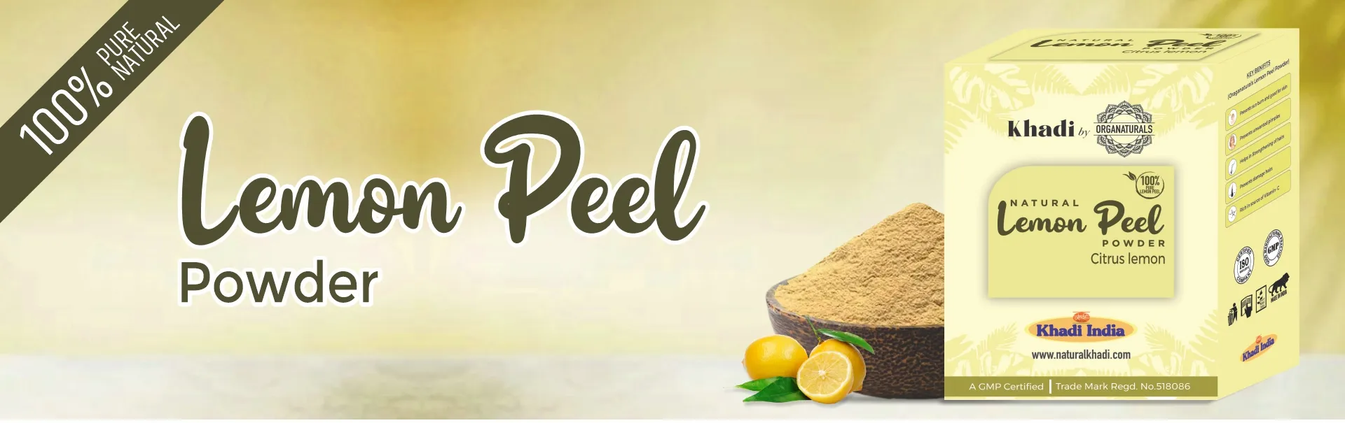 Lemon Peel Powder - www.dkihenna.com