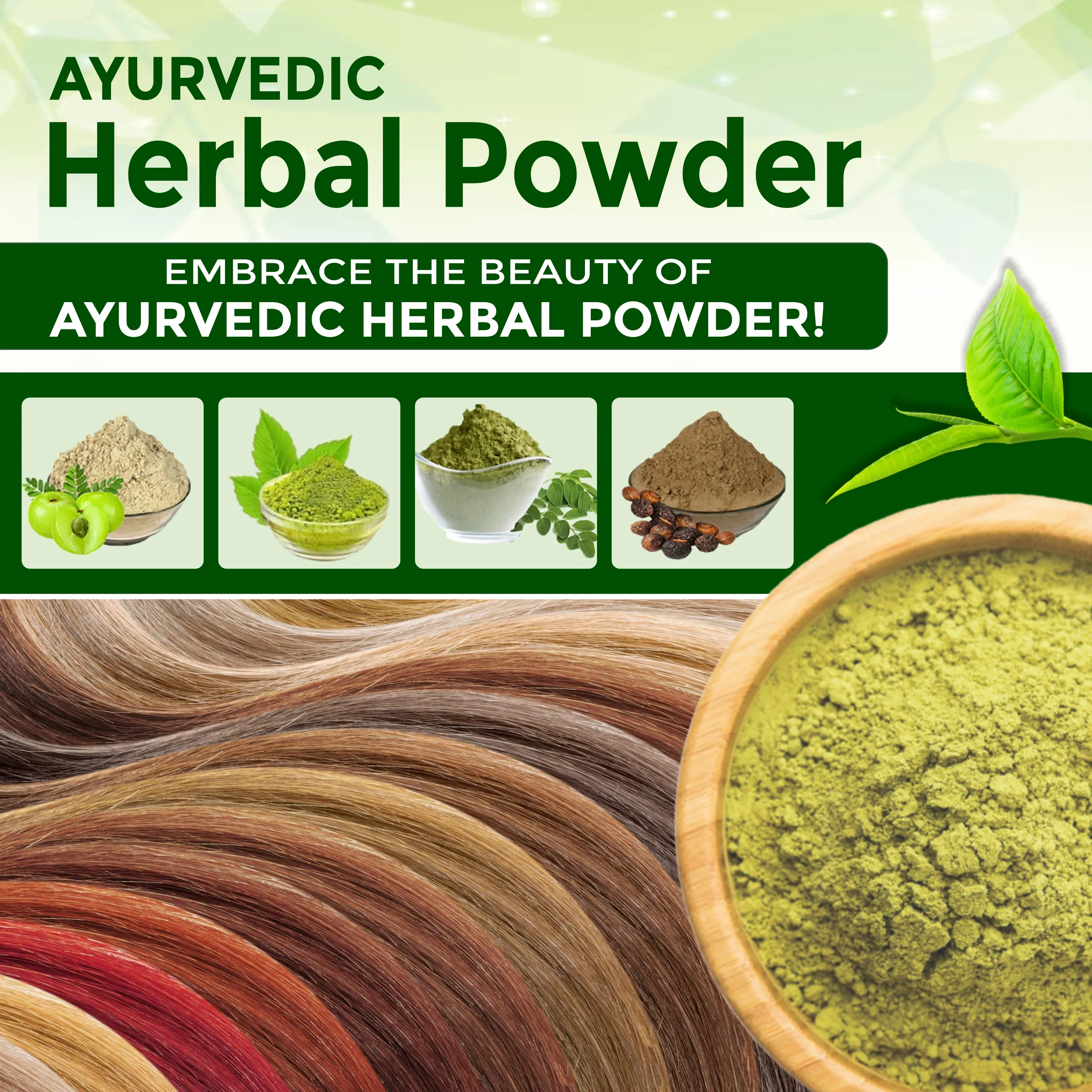 Ayurvedic Herbal Powder banner mobile - www.dkihenna.com