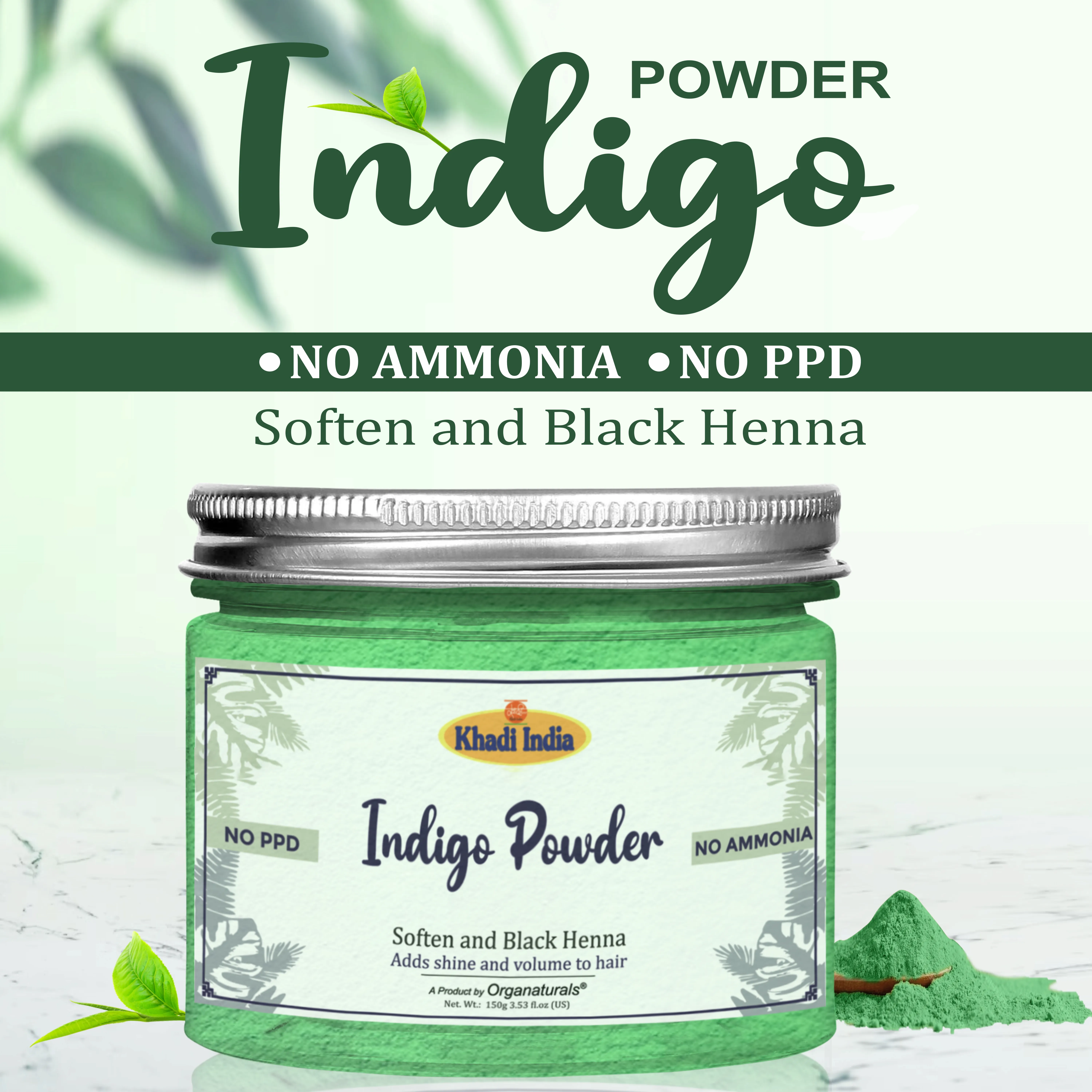 Indigo powder banner for mobile - www.dkihenna.com