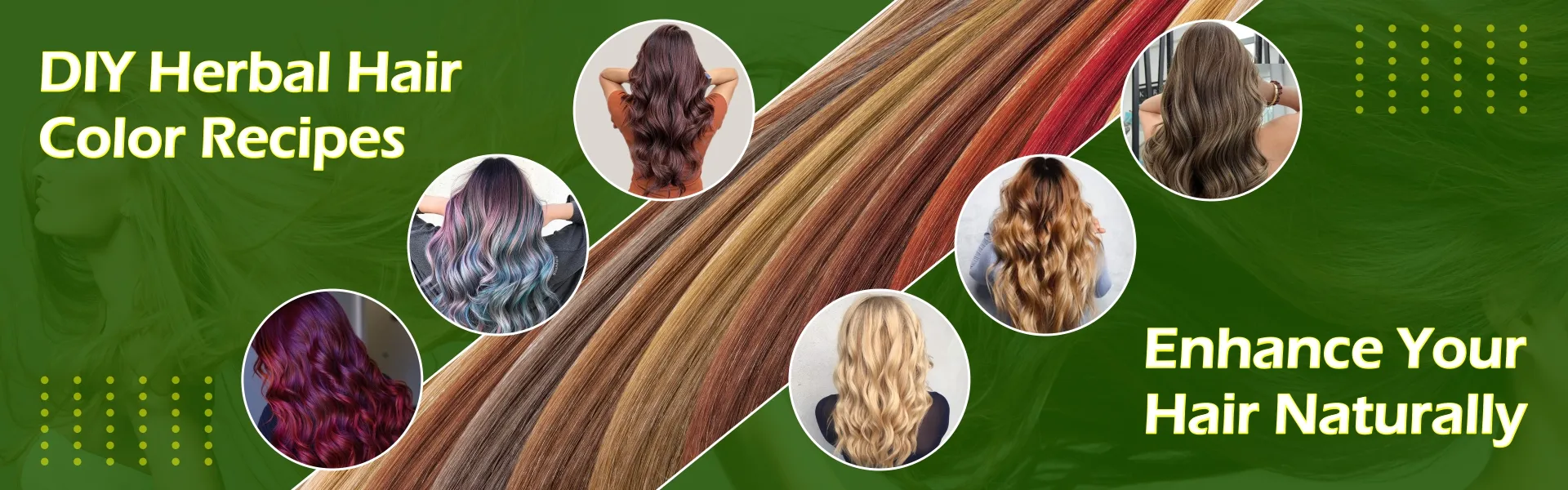 DIY Herbal Hair color recipes - www.dkihenna.com