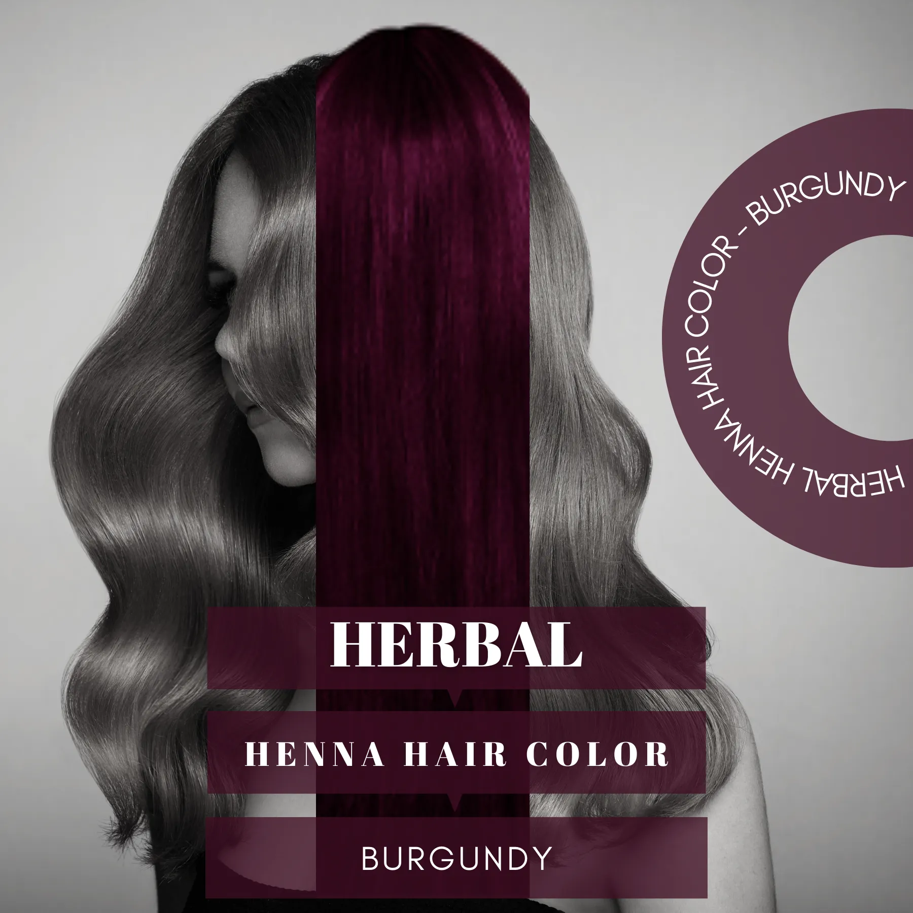 HERBAL HENNA HAIR COLOR - BURGUNDY . www.dkihenna.com