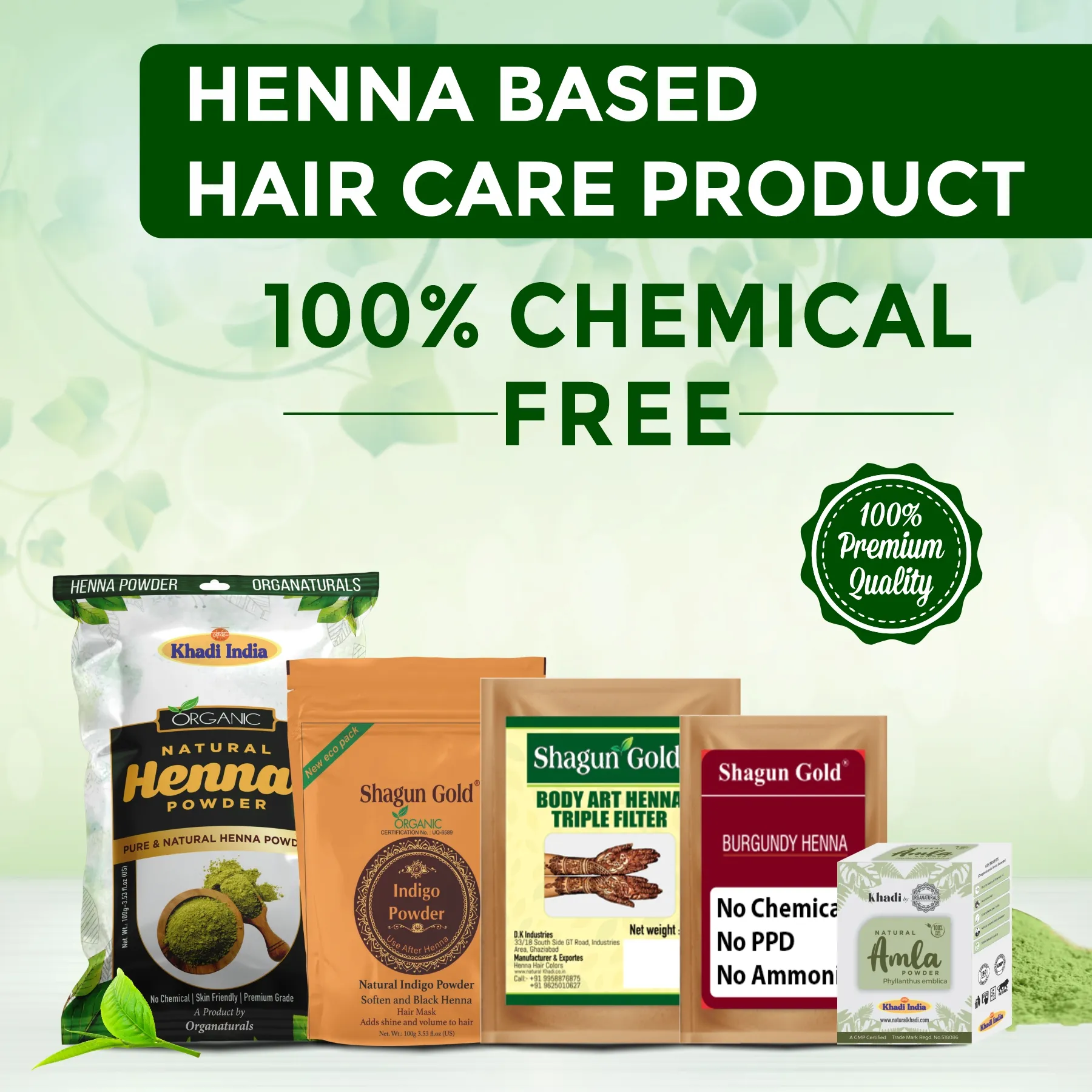 Henna Hair Care Product mobile banner - www.dkihenna.com