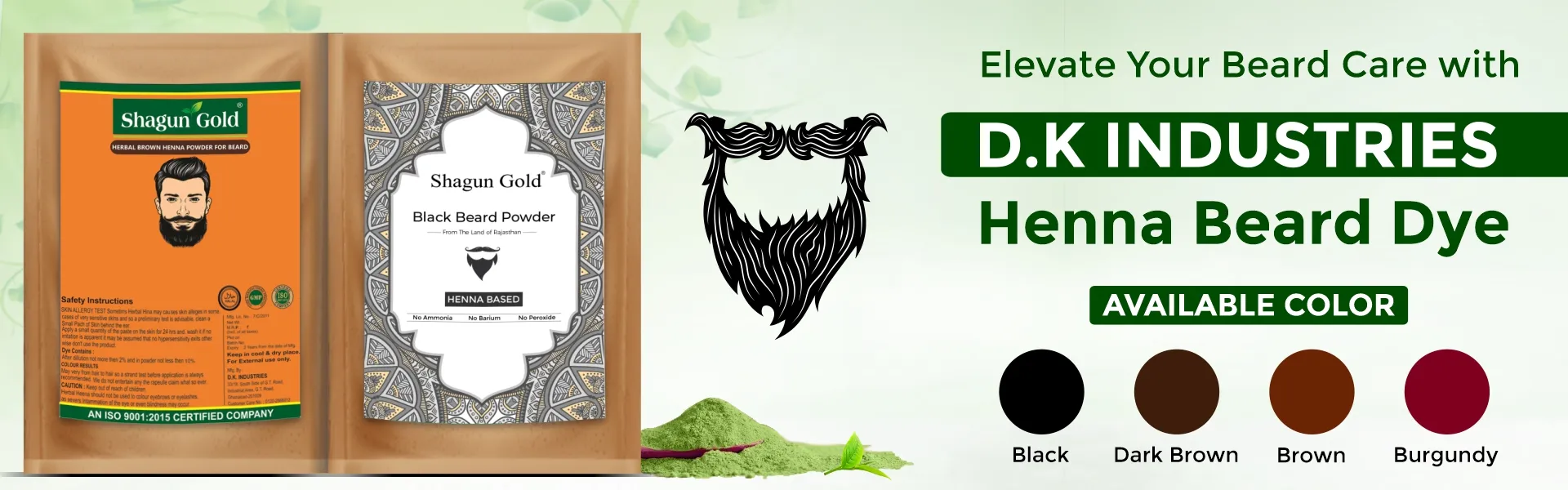 Henna Beard Dye banner - www.dkihenna.com